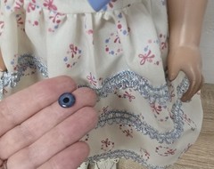 Toy Doll Celluloid Schildkröt Doll 44 cm Collector’s Original Sleeping Eyes