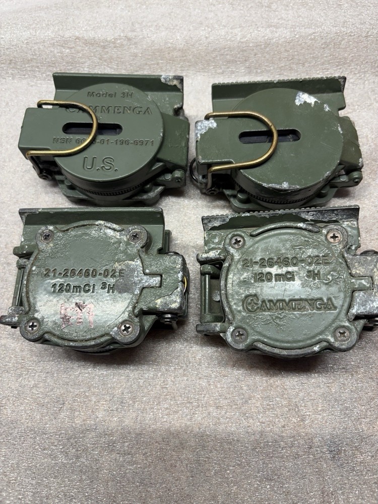 Used Rough GI Cammenga Model 3H Tritium Lensatic Compass NSN: 6605-01-196-6971
