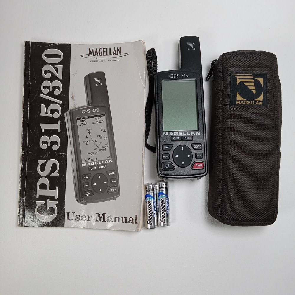MAGELLAN GPS 315 with User Manual and Case and New Batteries