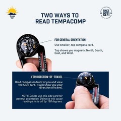 Sun Company TempaComp – Ball Compass and Thermometer Carabiner | Hiking