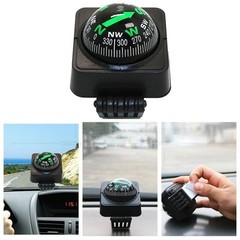 Adjustable Automotive Compass with Adhesive Tape – Universal Direction Finder fo