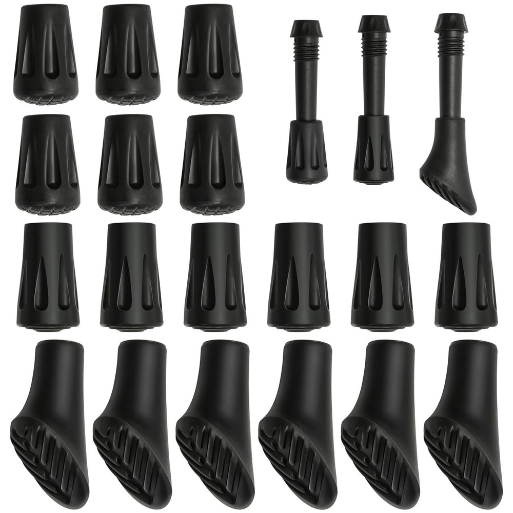 18 Pack Nordic Walking Poles Rubber Bumpers Non Slip for All Aisles Nord…