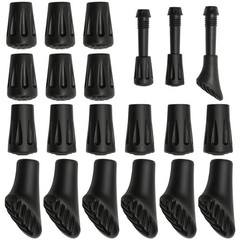 18 Pack Nordic Walking Poles Rubber Bumpers Non Slip for All Aisles Nord…