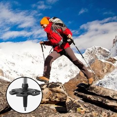 12 PCS Replacement Hiking Trekking Pole Tip Rubber Cane Stick Accessory