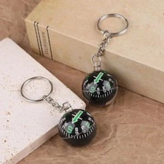 Portable Mini Keychain Compass Outdoor Navigation Tool for Hiking Camping Travel