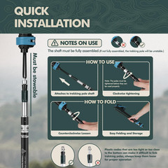 Hiking Sticks,2Pc Trekking Poles Collapsible Hiking Poles,Lightweight Folding Ad