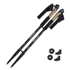 1 Pair All Terrain Trekking Hiking Poles Backpacking Adjustable Walking Sticks