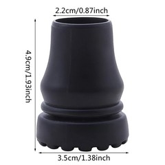 16-22mm Antiskid Walking Stick Crutch Cane Bottom Pads Cover Protector Climbing