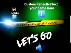 #MyGoStick 30″ for Neighborhood Walkers Walking Stick Staff Baton Lights