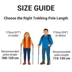 Collapsible Trekking Poles Hiking Walking Sticks Lightweight Folding Pair