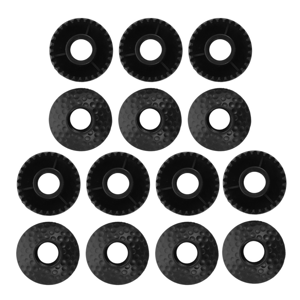 15Pcs Durable Plastic Trekking Pole Replacement Parts Black for Outdoor Climbing