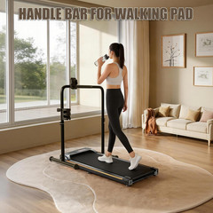 Adjustable 21.3″ Wide Handle Bar for Walking Pad with Cup & Phone Holder