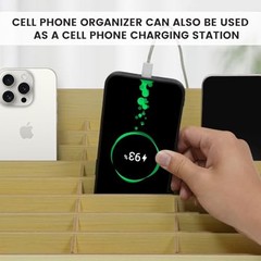 Grid Cell Phone Organizes Storage Box for Office School Classroom 24