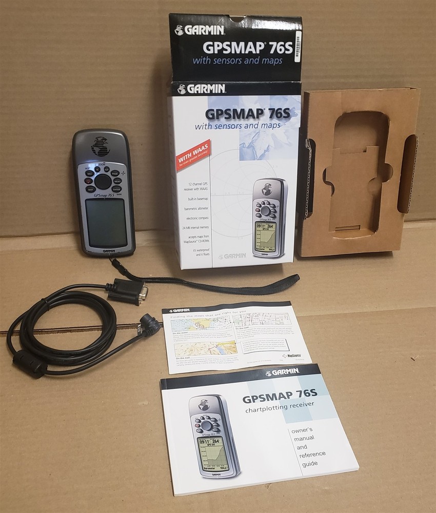 Garmin GPSMap 76S Handheld GPS Unit VG Used Condition in Box w Original Contents
