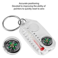 Guiding Compasses Thermometers Keyring Survival Thermometers Compasses Keychain