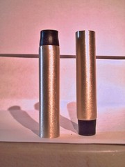 walking stick tip BRASS with HARD RUBBER bottom made for a 1/2″ stick BOTTOM USA
