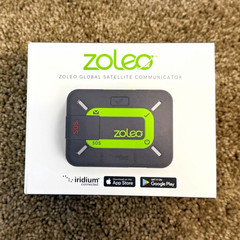 Zoleo Two-Way Satellite Communicator SOS GPS Bluetooth Gray/Green w/Box Cable
