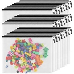 A3 Mesh Zipper Pouch, 24 Pack 17.4″ x 12.4″ Large Zipper A3-17.4×12.4in Black