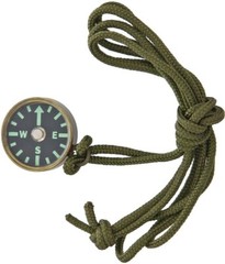 Combat Ready Compass with Neck Lanyard OD Green Lanyard Glow in the Dark