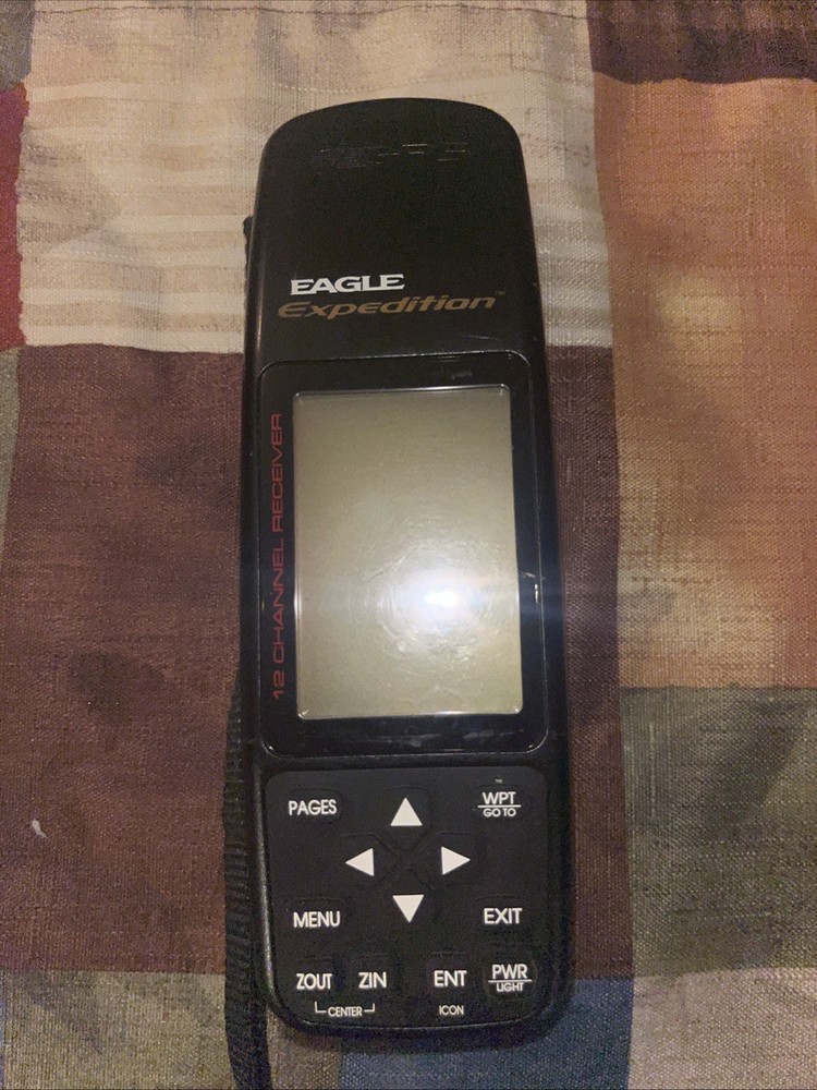 Eagle Explorer 12 Channel GPS Receiver Handheld LCD Screen Hunting Hiking Tested