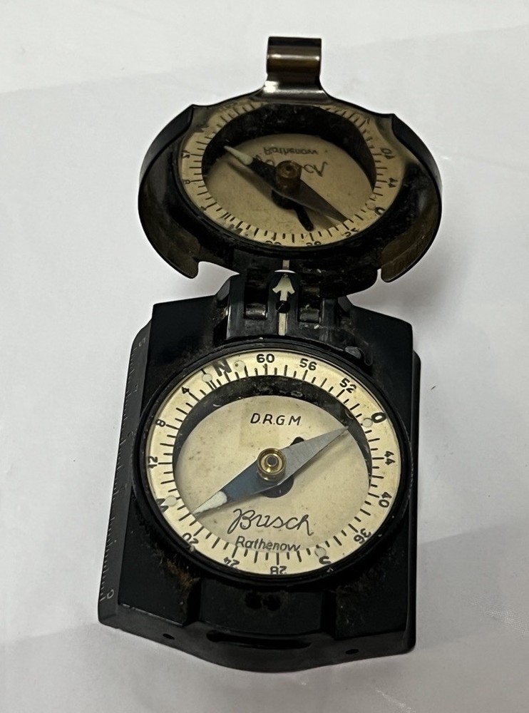 Vintage Busch Rathenow D.R.G.M. Marching compass German Militaria