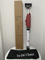 STEP2GOLD Ta-Da Chair Series 2, Portable Trekking Hiking Pole – 36.2”, Red