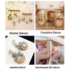 Jute Rope Twine Natural Jute Material Woven Tape Style Generous Length Options