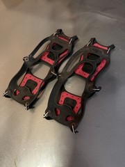 KAHTOOLA MICROspikes Size Small Black Ice Traction Hiking Snow Cleats Climbing