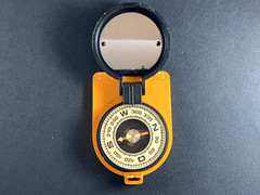 Vintage Soviet AZIMUT Compass USSR 1980s Military Navigation Tool Quality Mark
