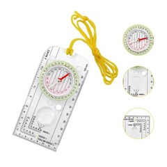 Outdoor Orienteering Compasses Acrylic Compasses Map Ruler for Outdoor Activity