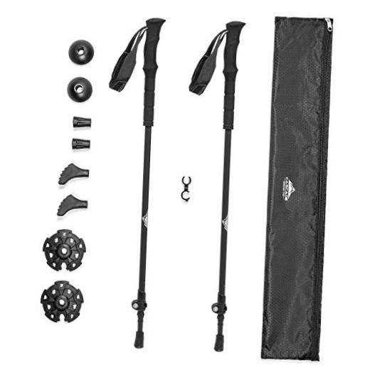 Trekking Poles – Carbon Black Ultralight Ultralight Carbon Fiber Eva Grip