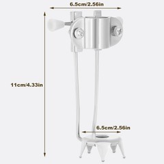 Ice Cane Tip Attachment – 5 Prong Retractable Folding Grip for Walking Sticks…