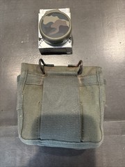 Military Magnetic Compass With Carrying Case Made In Japan