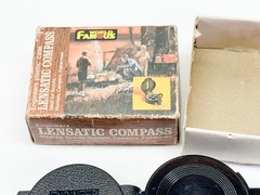 VTG World Famous Engineers Lensatic Compass No. 111 Orig Box AND Instructions