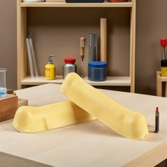 2Pcs Durable Yellow Foam Underarm Crutch Pads Protective Replacement Covers