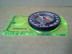 TurnOnSport Orienteering Hiking Backpacking Compass. Working. VGC