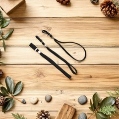 6Pcs Hiking Rope Black Fiber Strong Lanyard for Walking Stick Outdoor Use