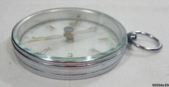 Vintage Clear Glass Handheld Hiking Camping Mapping Compass Made in Japan