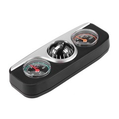 3 In 1 Car Truck Dash Mount Navigation Thermometer Hygrometer TESZ