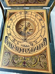 RARE Vintage Antique Solar Calendar Pocket Compass : Villa Alcor Made In Spain
