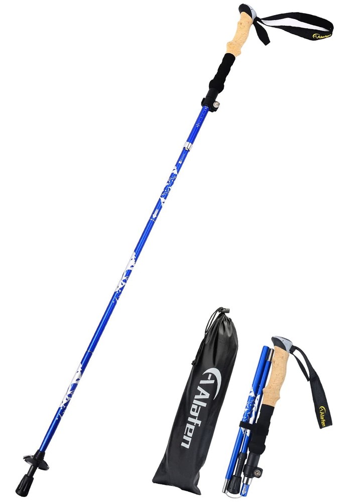 Lightweight Collapsible Trekking Pole 7075 Aluminum Adjustable Walking Stick
