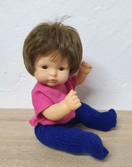Play doll vinyl doll Götz 40 cm drinking and wet function collector Vintage