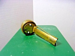 Old Brass Long Stem Pin On Compass Liquid Filled Germany Camping Hunting