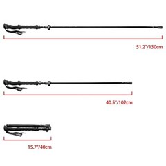 Collapsible Walking Stick for Travel Adjustable Lightweight Trekking Trail Hi…