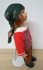 Porcelain Doll 46cm NJSF Red Hair Character Face Costume Outfit