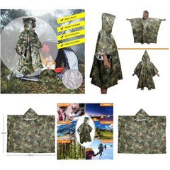 Outdoor Raincoat Adult Size Fit Lightweight Design Waterproof PVC Material