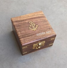 SUGRA ART Personalized Compass with Magnifier, Multifunctional Custom Compass