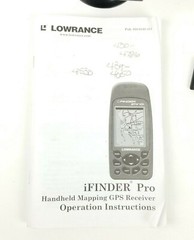 Lowrance iFinder Pro GPS+WAAS Receiver w/ Manual & Mount Fishing Hunting Tested