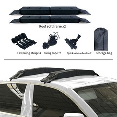 Soft Roof Rack Pads for For kayak Rack with Straps Ropes Buckles and Storage