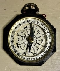 vintage Taylor Leedawl pocket compass (Model No. 2920).